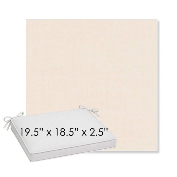Picture of Cast Bisque | Sunbrella® 19.5" x 18.5" Outdoor Dining Cushion