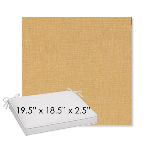 Picture of Cast Harvest | Sunbrella® 19.5" x 18.5" Outdoor Dining Cushion