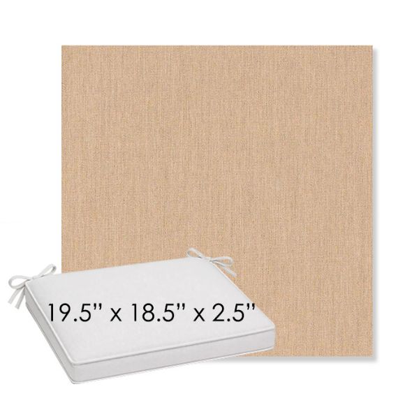 Picture of Cast Sand | Sunbrella® 19.5" x 18.5" Outdoor Dining Cushion