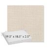 Picture of Charmer Parchment | Sunbrella® 19.5" x 18.5" Outdoor Dining Cushion