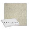 Picture of Chartres Pebble | Sunbrella® 19.5" x 18.5" Outdoor Dining Cushion
