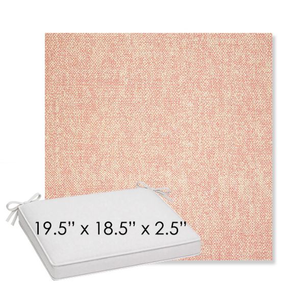 Picture of Chartres Rose | Sunbrella® 19.5" x 18.5" Outdoor Dining Cushion