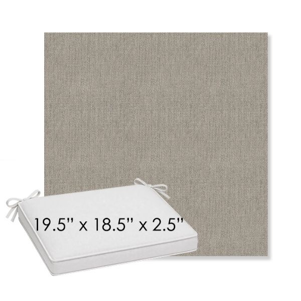 Picture of Cliff Cloud | Sunbrella® 19.5" x 18.5" Outdoor Dining Cushion