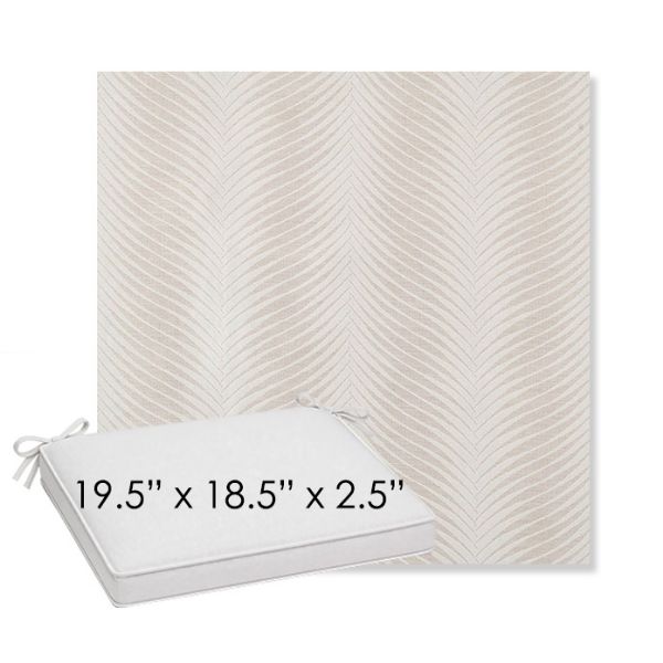 Picture of Clock Out Cloud | Sunbrella® 19.5" x 18.5" Outdoor Dining Cushion