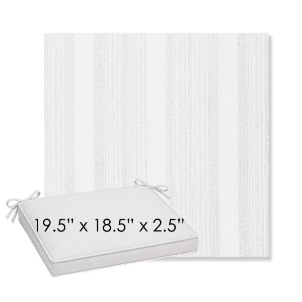 Picture of Compose Linen | Sunbrella® 19.5" x 18.5" Outdoor Dining Cushion