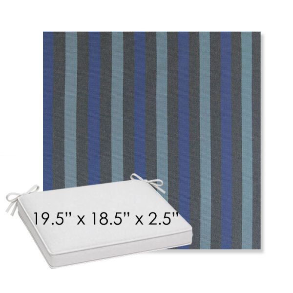 Picture of Costa Nautilus | Sunbrella® 19.5" x 18.5" Outdoor Dining Cushion