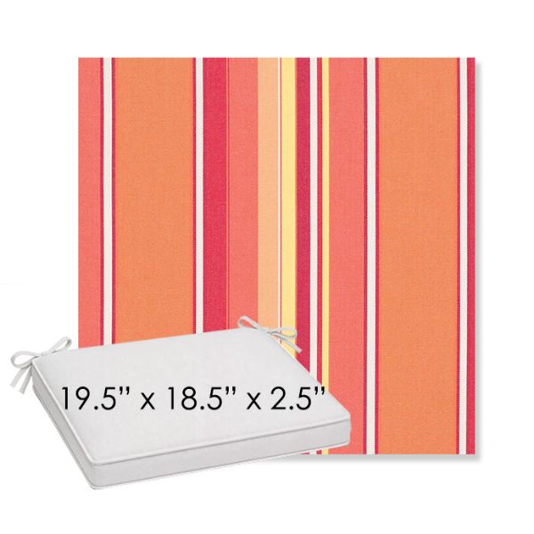 Picture of Dolce Mango | Sunbrella® 19.5" x 18.5" Outdoor Dining Cushion