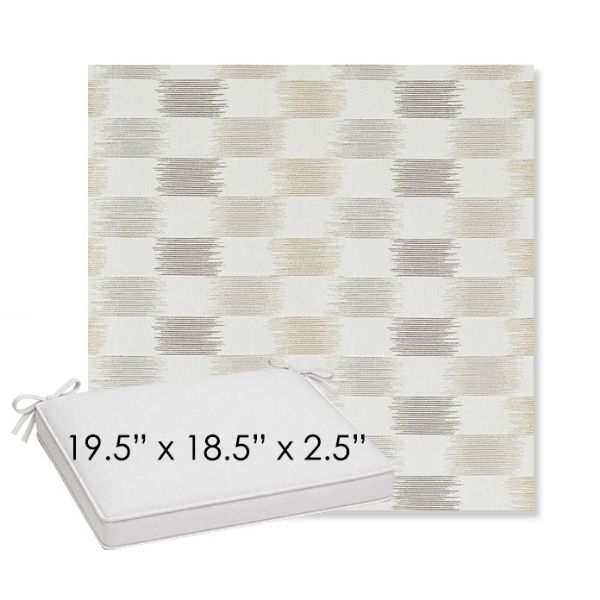 Picture of Dream Dune | Sunbrella® 19.5" x 18.5" Outdoor Dining Cushion