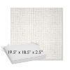 Picture of Dumont Snow | Sunbrella® 19.5" x 18.5" Outdoor Dining Cushion