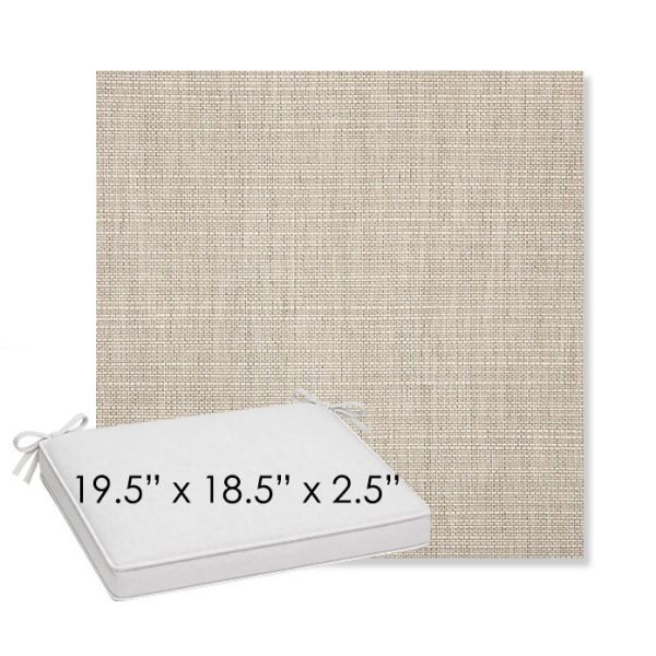 Picture of Echo Ash | Sunbrella® 19.5" x 18.5" Outdoor Dining Cushion