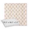 Picture of Etched Angles Cognac | Sunbrella® 19.5" x 18.5" Outdoor Dining Cushion