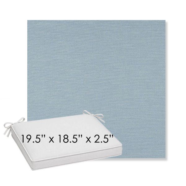 Picture of Exhale Dewdrop | Sunbrella® 19.5" x 18.5" Outdoor Dining Cushion