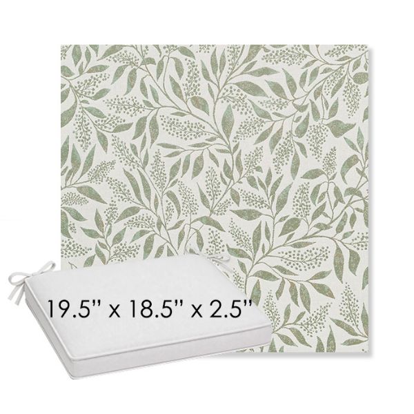 Picture of Exquisite Aloe | Sunbrella® 19.5" x 18.5" Outdoor Dining Cushion