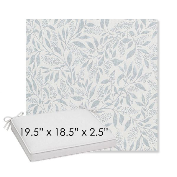 Picture of Exquisite Mist | Sunbrella® 19.5" x 18.5" Outdoor Dining Cushion