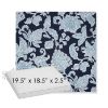 Picture of Floral Song Navy | Sunbrella® 19.5" x 18.5" Outdoor Dining Cushion