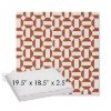 Picture of Hoopla Tobiko | Sunbrella® 19.5" x 18.5" Outdoor Dining Cushion
