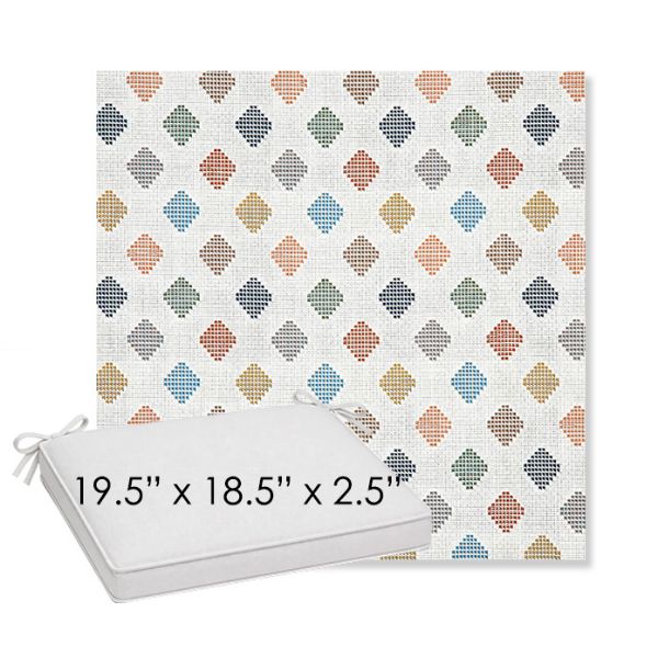 Picture of Infused Gem | Sunbrella® 19.5" x 18.5" Outdoor Dining Cushion