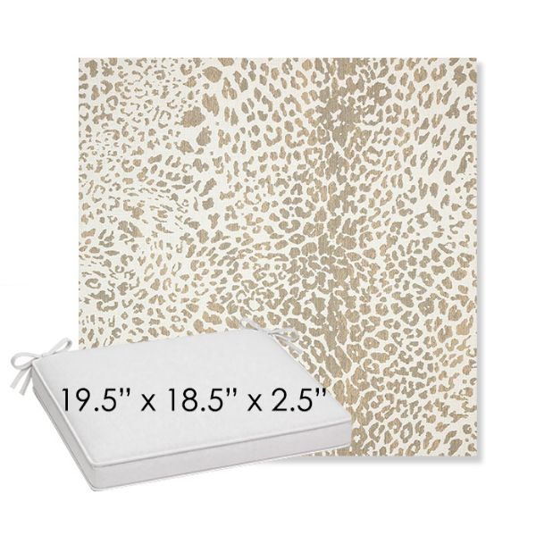 Picture of Instinct Dune | Sunbrella® 19.5" x 18.5" Outdoor Dining Cushion