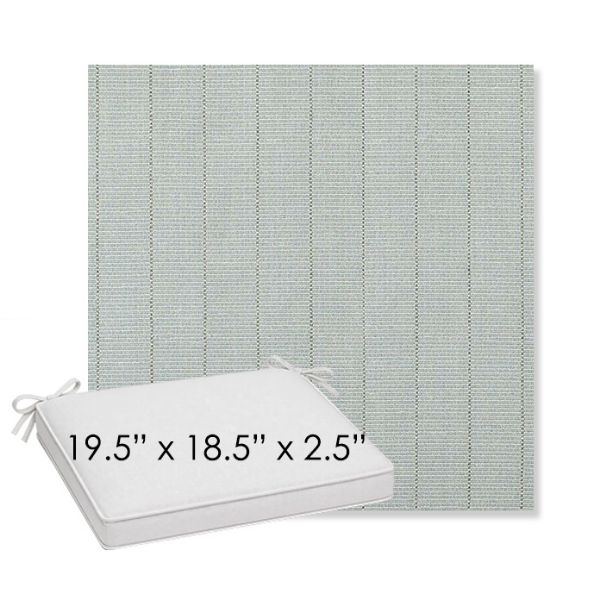 Picture of Kaia Mist | Sunbrella® 19.5" x 18.5" Outdoor Dining Cushion