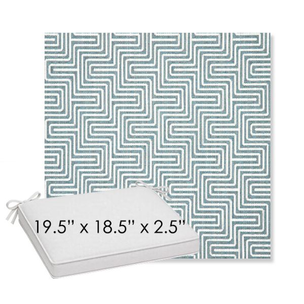 Picture of Key Figure Twilight | Sunbrella® 19.5" x 18.5" Outdoor Dining Cushion