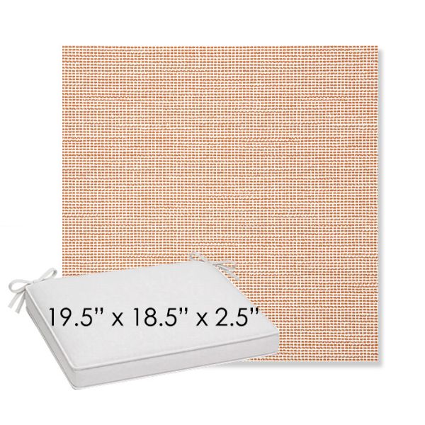 Picture of Kudos Cameo | Sunbrella® 19.5" x 18.5" Outdoor Dining Cushion