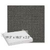 Picture of Kudos Carbon | Sunbrella® 19.5" x 18.5" Outdoor Dining Cushion