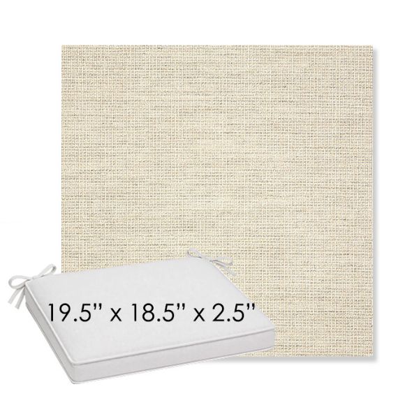 Picture of Kudos Mortar | Sunbrella® 19.5" x 18.5" Outdoor Dining Cushion