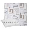 Picture of Labyrinth Cloud | Sunbrella® 19.5" x 18.5" Outdoor Dining Cushion