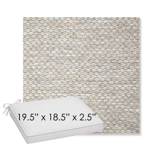 Picture of Litchfield Fog | Sunbrella® 19.5" x 18.5" Outdoor Dining Cushion
