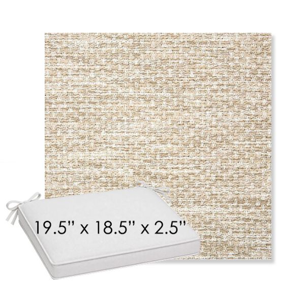 Picture of Litchfield Sand | Sunbrella® 19.5" x 18.5" Outdoor Dining Cushion