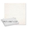 Picture of Litchfield Snow | Sunbrella® 19.5" x 18.5" Outdoor Dining Cushion