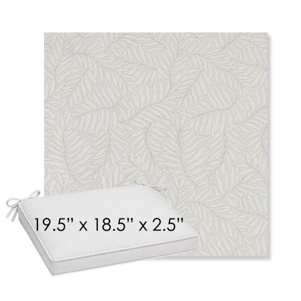 Picture of Lively Parchment | Sunbrella® 19.5" x 18.5" Outdoor Dining Cushion