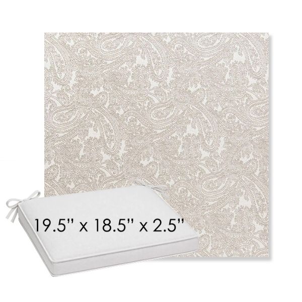 Picture of Mahalo Chino | Sunbrella® 19.5" x 18.5" Outdoor Dining Cushion