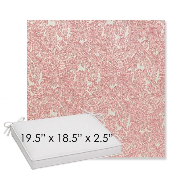 Picture of Mahalo Hibiscus | Sunbrella® 19.5" x 18.5" Outdoor Dining Cushion