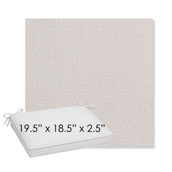 Picture of Metamorphic Snow | Sunbrella® 19.5" x 18.5" Outdoor Dining Cushion