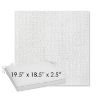 Picture of Momento Snow | Sunbrella® 19.5" x 18.5" Outdoor Dining Cushion
