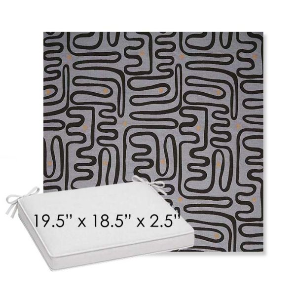 Picture of Nema Moonlight | Sunbrella® 19.5" x 18.5" Outdoor Dining Cushion