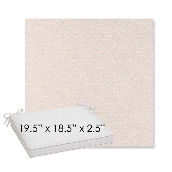 Picture of Nuance Cloud | Sunbrella® 19.5" x 18.5" Outdoor Dining Cushion