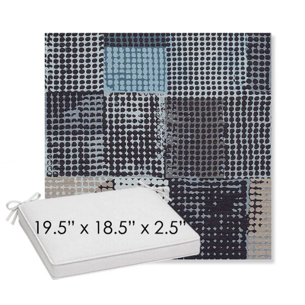 Picture of Pop Patch | Sunbrella® 19.5" x 18.5" Outdoor Dining Cushion