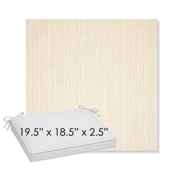 Picture of Posh Linen | Sunbrella® 19.5" x 18.5" Outdoor Dining Cushion