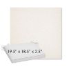 Picture of Posh Snow | Sunbrella® 19.5" x 18.5" Outdoor Dining Cushion