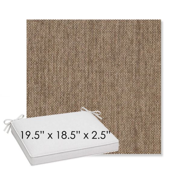 Picture of Proof Fossil | Sunbrella® 19.5" x 18.5" Outdoor Dining Cushion