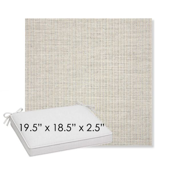Picture of Proven Dove | Sunbrella® 19.5" x 18.5" Outdoor Dining Cushion