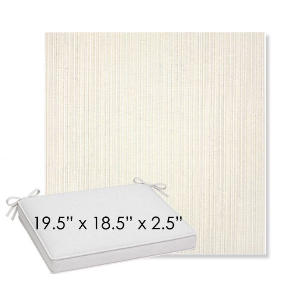 Picture of Proven Ivory | Sunbrella® 19.5" x 18.5" Outdoor Dining Cushion