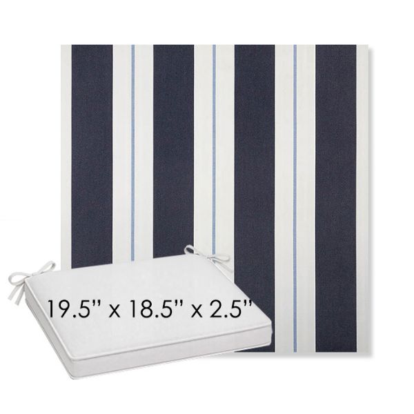 Picture of Relate Harbor | Sunbrella® 19.5" x 18.5" Outdoor Dining Cushion