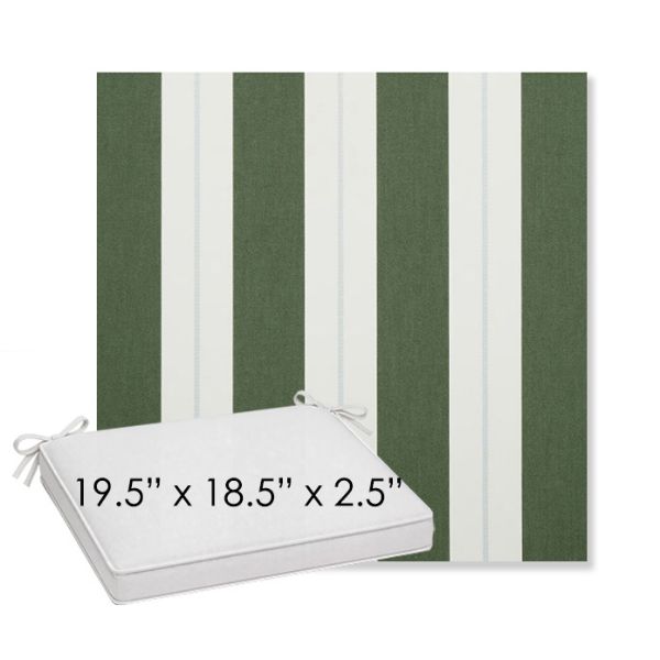 Picture of Relate Ivy | Sunbrella® 19.5" x 18.5" Outdoor Dining Cushion