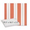 Picture of Relate Persimmon | Sunbrella® 19.5" x 18.5" Outdoor Dining Cushion