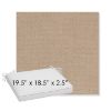Picture of Remix Camel | Sunbrella® 19.5" x 18.5" Outdoor Dining Cushion