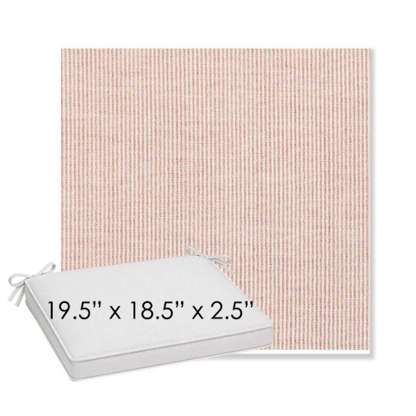 Picture of Replay Clay | Sunbrella® 19.5" x 18.5" Outdoor Dining Cushion