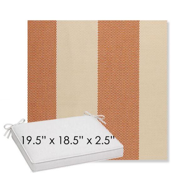 Picture of Rothko Lobster Roll | Sunbrella® 19.5" x 18.5" Outdoor Dining Cushion